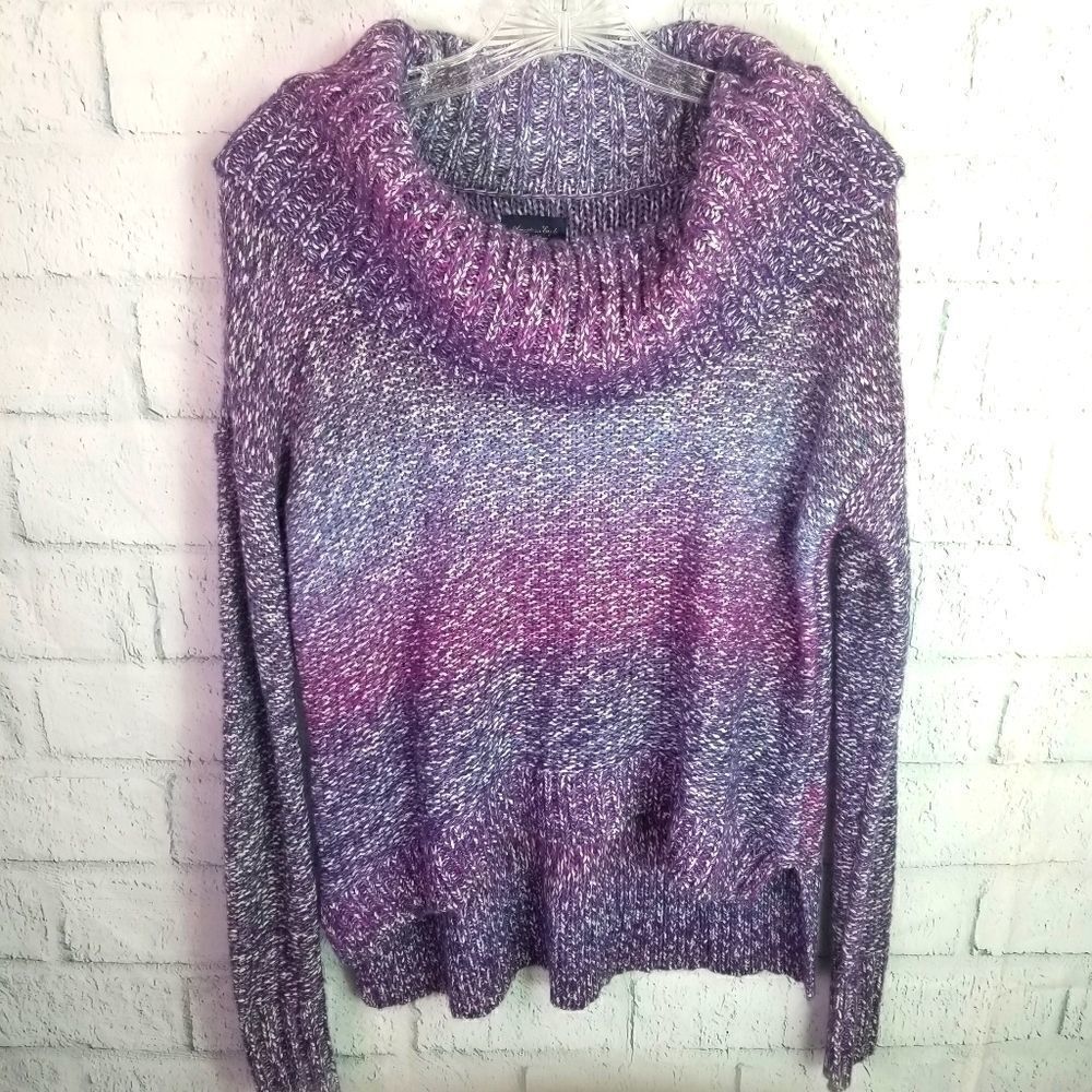Cowl Neck Purple Hombre Sweater. Size S.